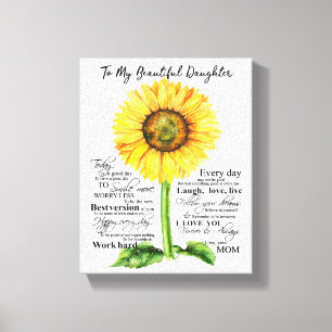 Till min vackra dotter canvastryck