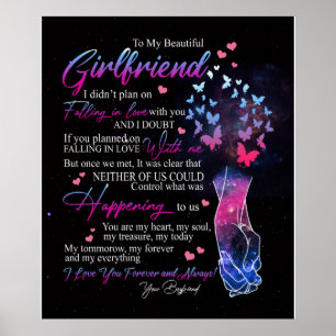 Till min vackra flickvän från pojkvännen Friend Gi Poster