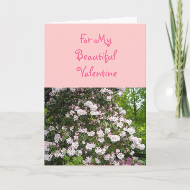 Till min vackra Valentine Helgkort (Framsida)