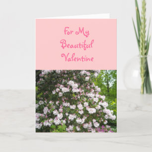 Till min vackra Valentine Helgkort