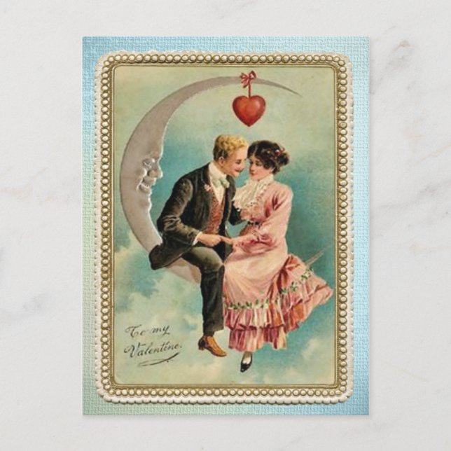 Till min Valentine Helg Vykort (Framsida)