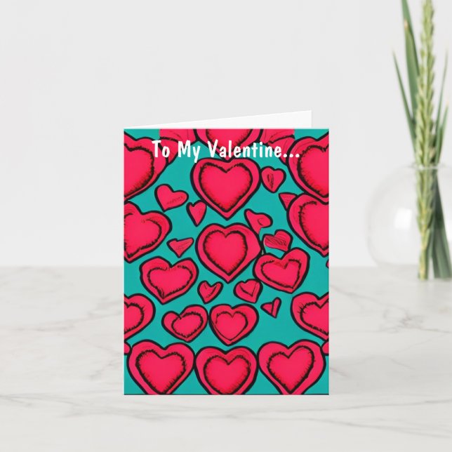 Till min Valentine.. Helgdag-kort Helgkort (Framsida)