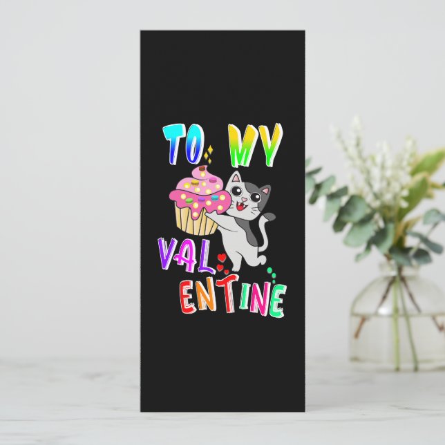 Till min Valentine Meddelande (Stående Fram)