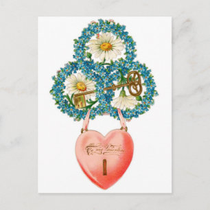 Till min Valentine Nyckel i mitt hjärta Helg Vykort