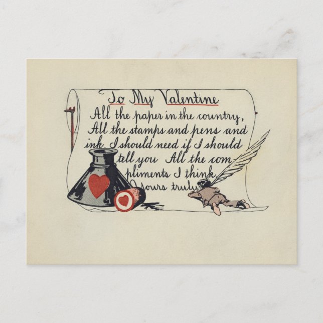 Till min Valentine Vykort (Framsida)