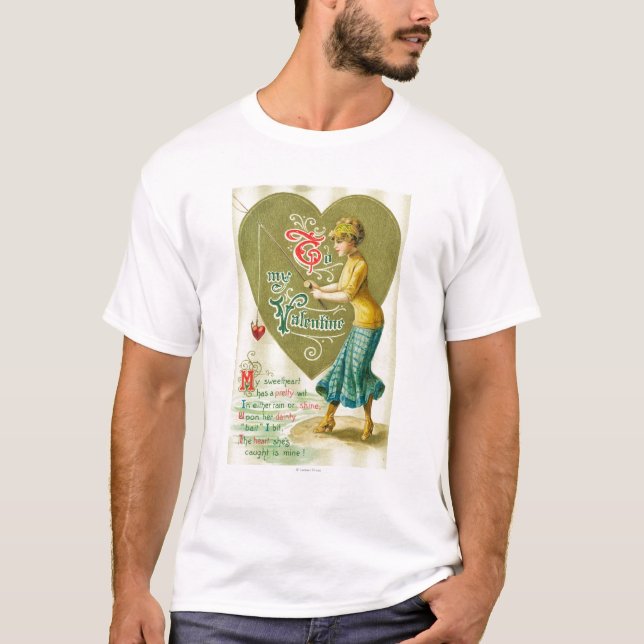 Till min valentinkvinna t-shirt (Framsida)