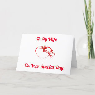 TILL MIN **WIFE** GRATTIS PÅ FÖDELSEDAGEN MED KÄRL KORT