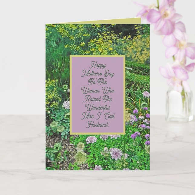 TILL MIN WONDERFUL MOR-IN-LAW/BLOMMIGT KORT (Orkide)