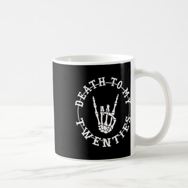 Till mina 20-årsjubileum 30års födelsedag Skeleton Kaffemugg (Höger)