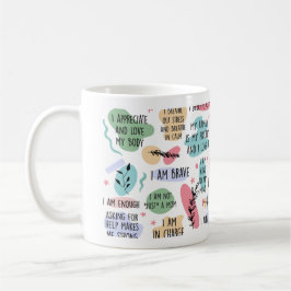 Till mina dagliga bekräftelser från Mamma Mors dag Kaffemugg