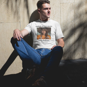 Till minne av 5 Fotokollage Minneshögtid T Shirt