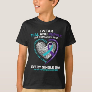 Till minne av att jag saknar Son Mamma Pappa själv T Shirt