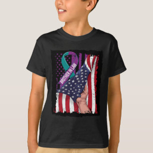 Till minne av broderns i Law Suicide Awareness USA T Shirt