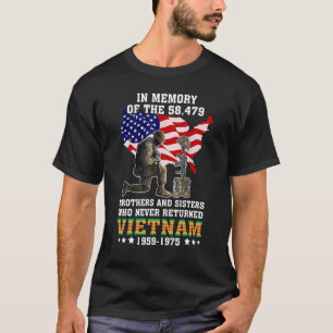Till minne av de 58479 Vietnam Veteranerna i USA T Shirt