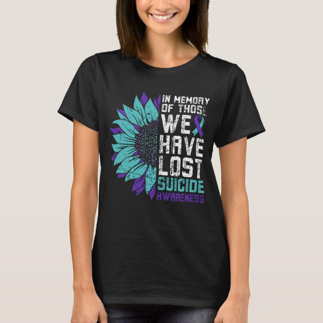 Till minne av dem som vi har Borttappadens medveta T Shirt (Framsida)