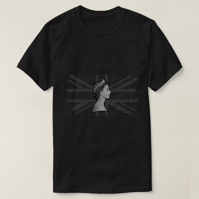 Till minne av drottning Elizabeth T Shirt (Design framsida)