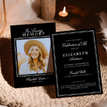 Till minne av Elegant typsnitt & foto minnesmärke