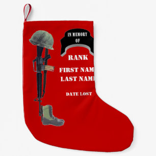 Till minne av en fallande soldat (Vietnam Era) Liten Julstrumpa