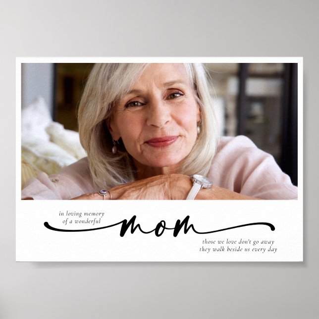 Till minne av en underbar mamma - en hyllning poster (Framsidan)