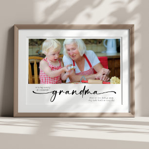 Till minne av en underbar mormor hyllning poster