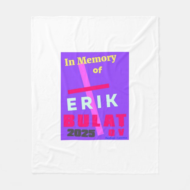 Till minne av Erik Bulatov Fleecefilt (Framsidan)