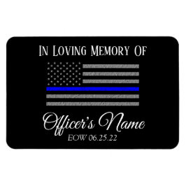 TILL MINNE AV FALLEN POLIS THIN BLUE LINE MAGNET