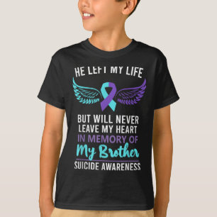 Till minne av förebyggande av brödrasjälvmord t shirt