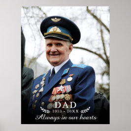 Till minne av | Foto minnesstund begravning Poster