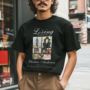 Till minne av Fotokollage minnesmärke T Shirt