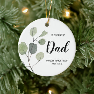 Till minne av julklappar i Pappa Greenery Julgransprydnad Keramik