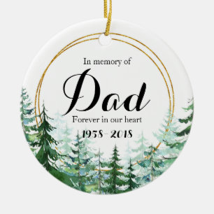 Till minne av julklappar i Pappa Julgransprydnad Keramik