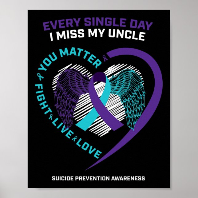 Till minne av mig saknar jag min morbror Suicide P Poster (Framsidan)