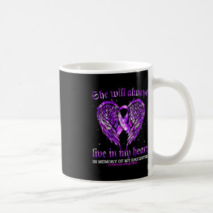 Till minne av min dotter - Angel för överdosering Kaffemugg