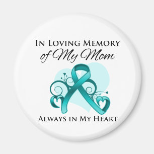Till minne av min Mamma - Ovarialcancer Magnet