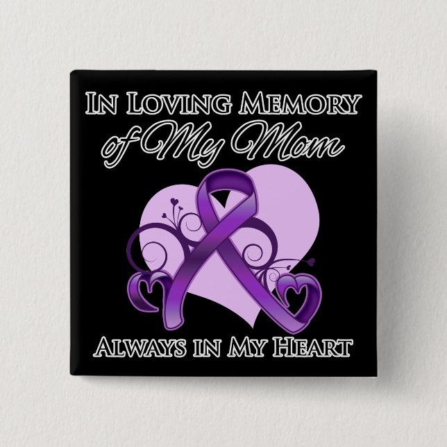 Till minne av min Mamma - Pankreascancer Knapp (Framsida)