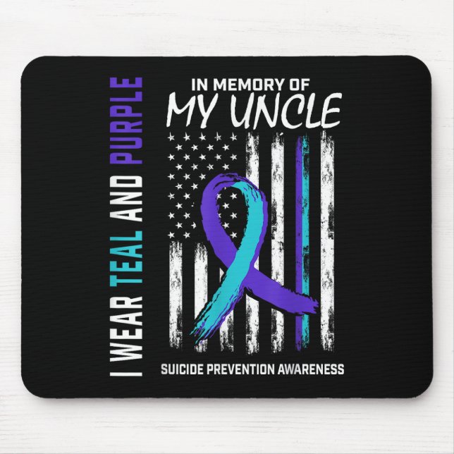 Till minne av min morbror Suicide Awareness Preven Musmatta (Framsidan)