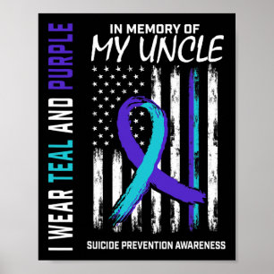 Till minne av min morbror Suicide Awareness Preven Poster