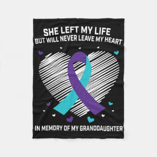 Till minne av min mordotter Suicide Awareness Pr Fleecefilt