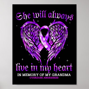 Till minne av min mormor - överdoseringsangel W Poster