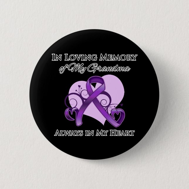 Till minne av min mormor - Pankreascancer Knapp (Framsida)