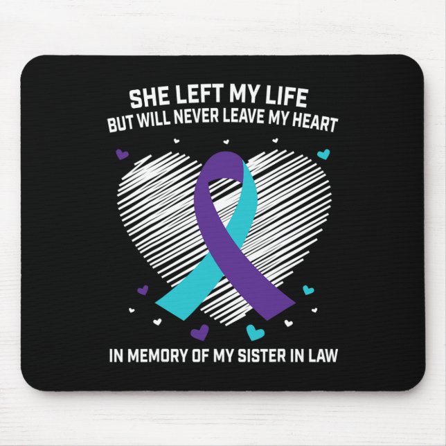 Till minne av min syster i Law Suicide Awareness P Musmatta (Framsidan)