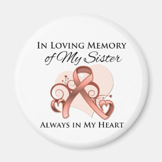 Till minne av min syster - Uterine Cancer Magnet
