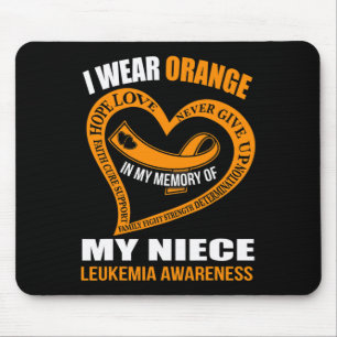 Till minne av min systerdotter LEUKEMIA AWARENESS Musmatta