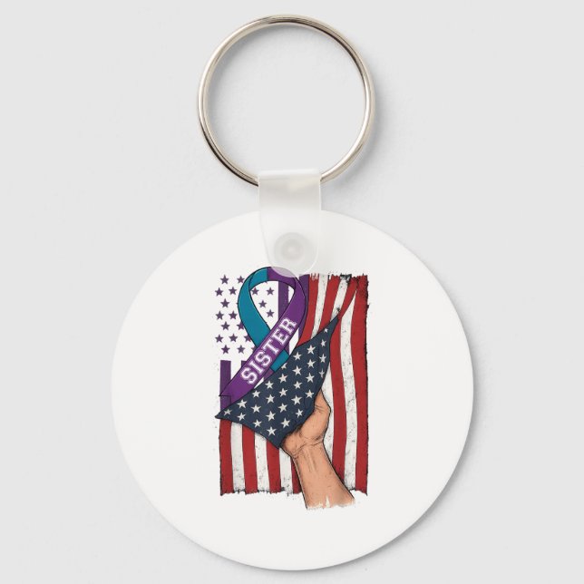 Till minne av mina självmordsförebyggande sjuksköt nyckelring (Framsida)