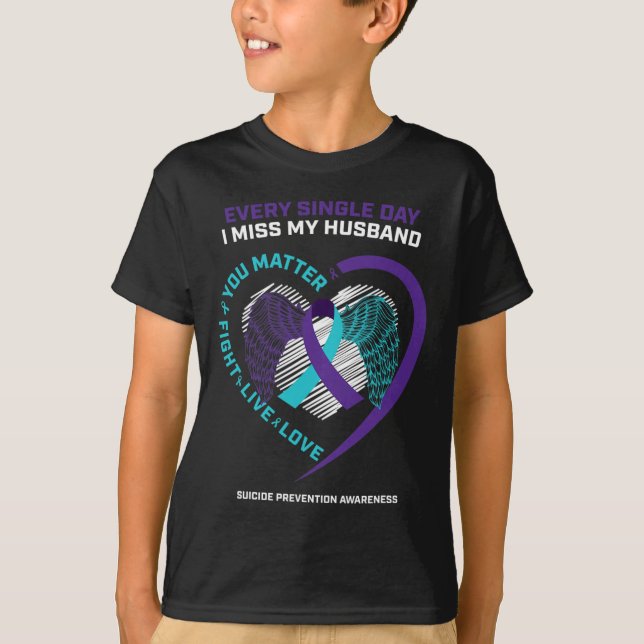 Till minne av mitt överlevande självmordsförebygga t shirt (Framsida)