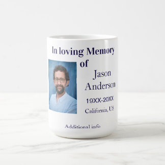 TILL MINNE AV NAMN ÅR PLATS FOTO MINNESGÅVA KAFFEMUGG