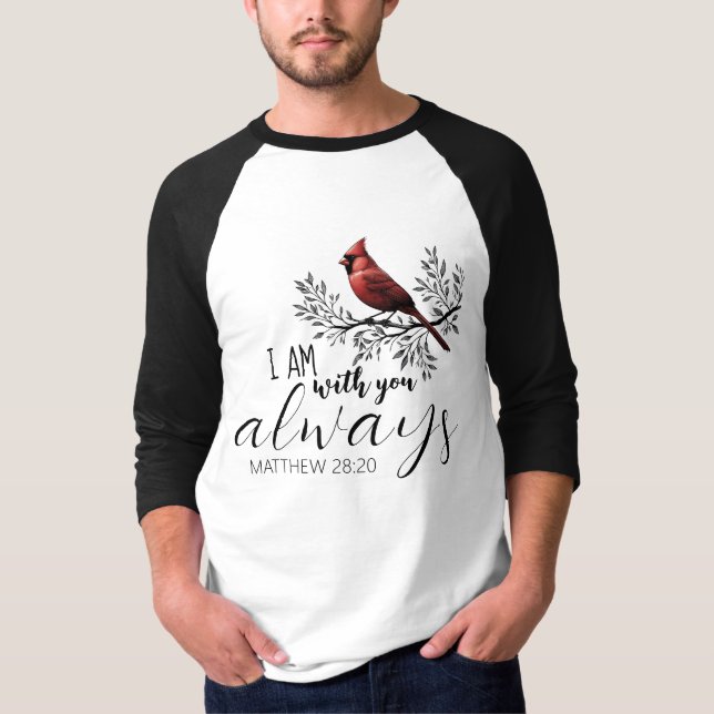 Till minne av: Röd Kardinal T Shirt (Framsida)
