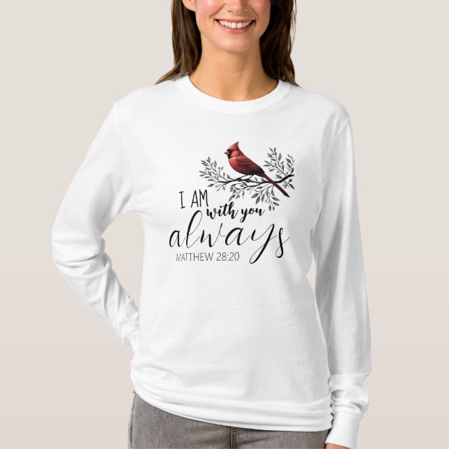 Till minne av: Röd Kardinal T Shirt (Framsida)