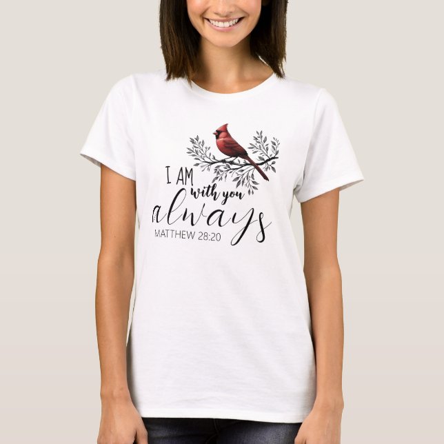 Till minne av: Röd Kardinal T Shirt (Framsida)