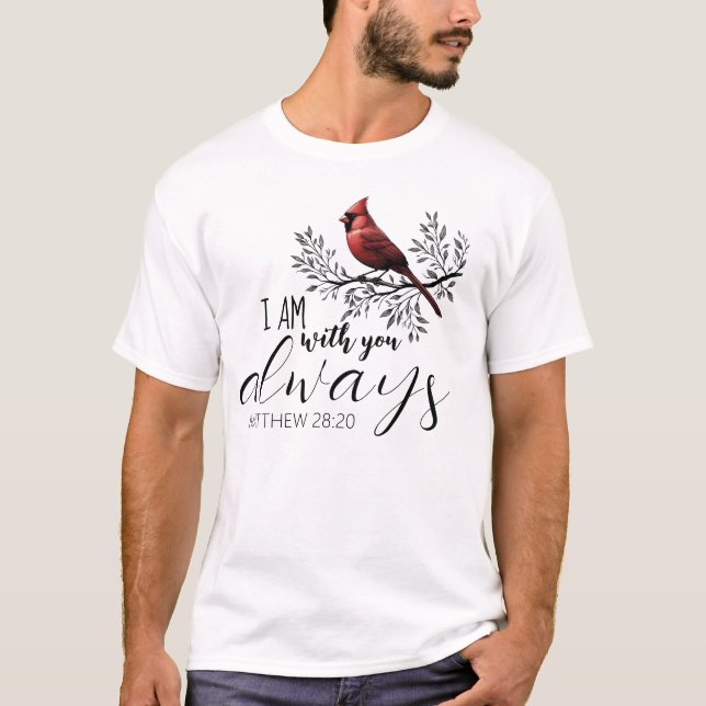 Till minne av: Röd Kardinal T Shirt (Framsida)